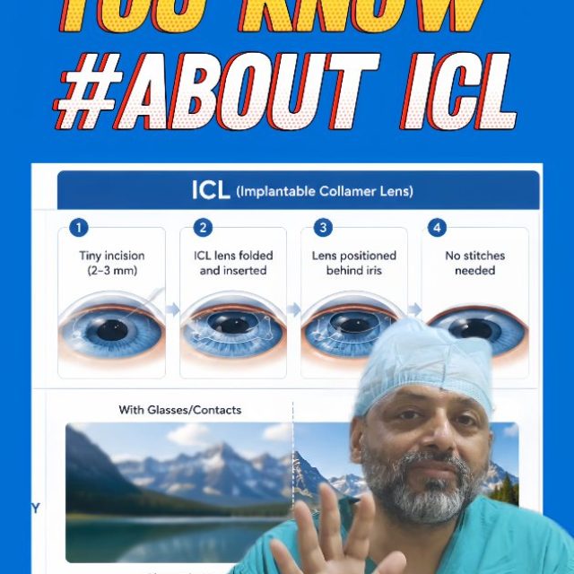 5 Things You Should Know About Implantable Collamer Lens (ICL) 👁️✨
Part 2 

ICL is an advanced vision correction option for people who may not be suitable for laser procedures like Laser-Assisted In Situ Keratomileusis.

✔️ Suitable for high power
✔️ Helpful in thin cornea cases
✔️ Minimal dry eye issues
✔️ Excellent visual quality
✔️ Reversible procedure

Every eye is different — a complete eye evaluation helps determine the safest and most suitable treatment option for you.

📍 Centre for Vision and Eye Surgery – Branches
📞 Sholinganallur – 9840092647
📞 Medavakkam – 9500048895
📞 Navalur – 8754454767
📞 Kelambakkam – 9789894157
📞 Kalpakkam – 9363406268

#icl #ophthalmology #viralreel #surgery l #eyecare